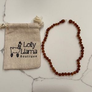 New!  Genuine raw Baltic amber teething necklace.